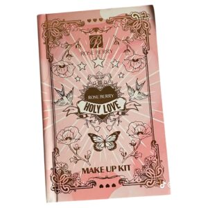 rose berry book type make up kit pink