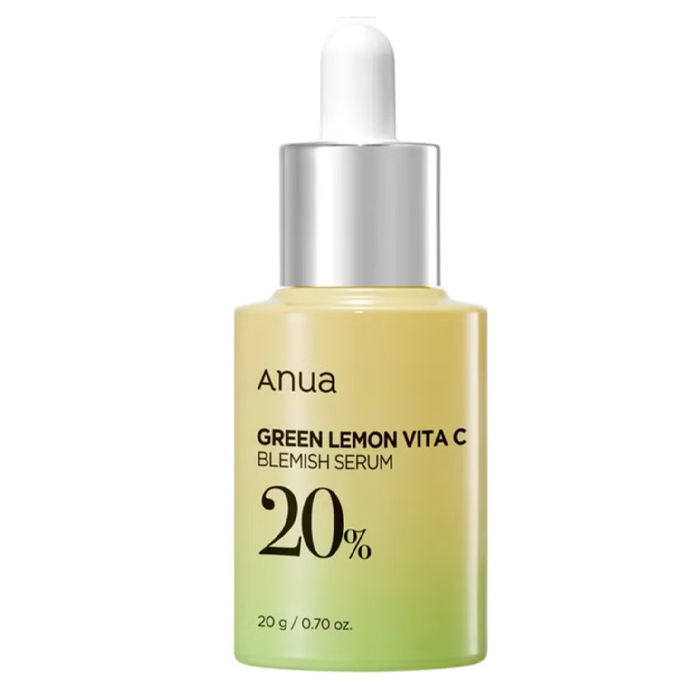 anua green lemon vitamin c 20% blemish serum 20g