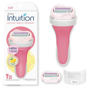 intuition lemon berry breeze shaver + 2 blades
